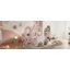 Lit de voiture avec couronne Princess, lit plateforme en bois avec escalier-985767942