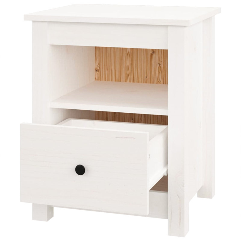 Analie 40cm W Solid Wood Bedside Table