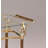 Helmut Clear Glass & Gold Plated Finish Serving Cart