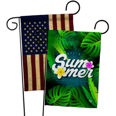 Drapeau de jardin à 2 faces en polyester / mélange de polyester 19 x 13 po