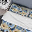 Ensemble de housse de couette à motif floral blanc et bleu Bliss-1377304315