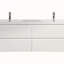 Meuble-lavabo mural 72 po avec lavabo 72 po, meuble-lavabo mural moderne avec deux cuves en résine-105536264