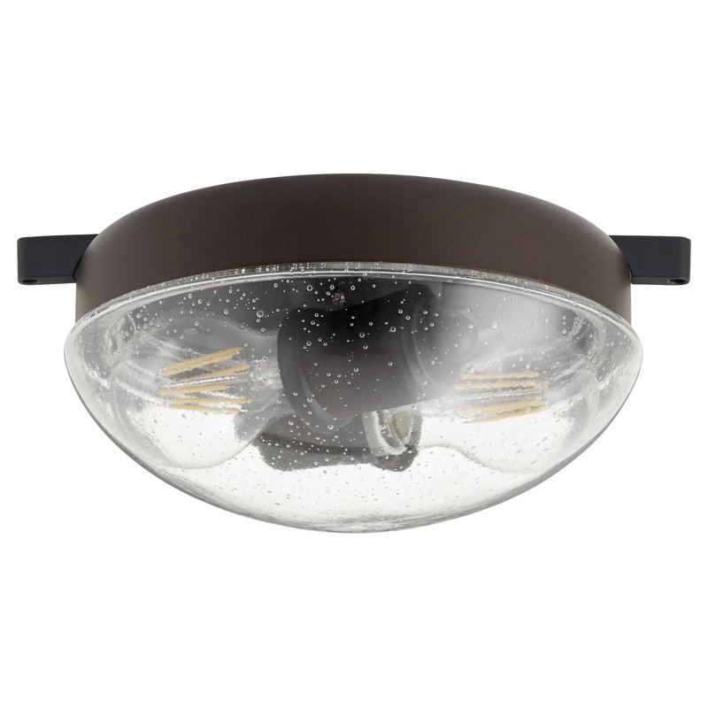 Ensemble de 2 lumières de globe à ventilateur de plafond universel 2 lumières, Bronze huilé