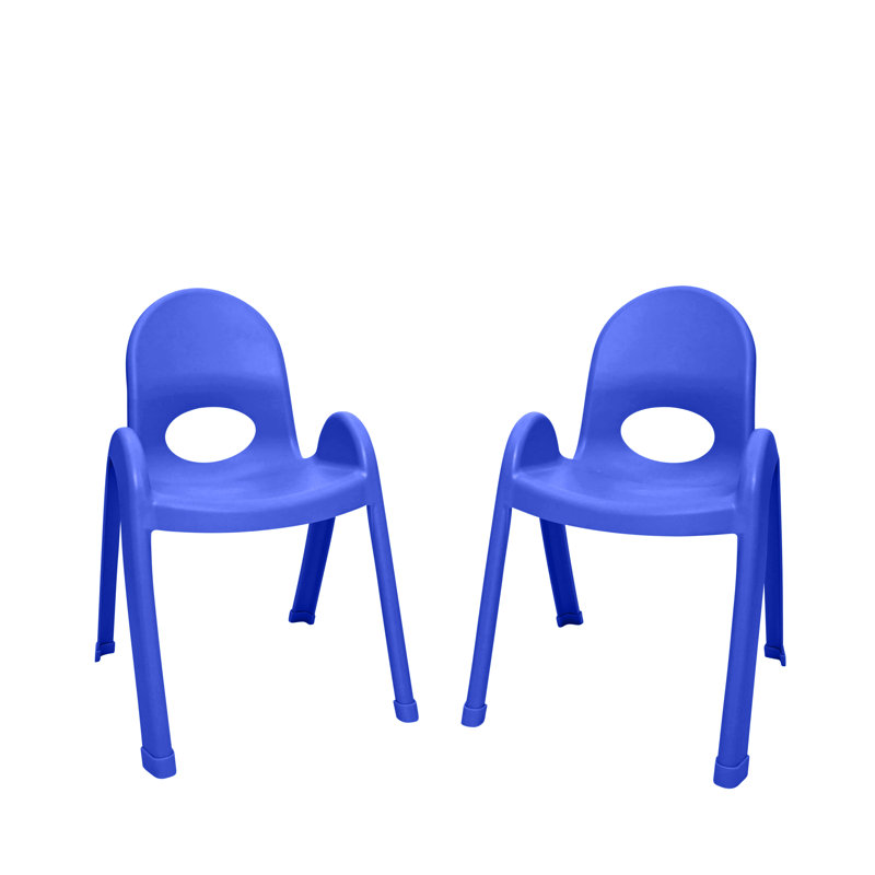 Chaise pour enfant 13 "Value Stack - ensemble de 2, Bleu