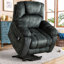 Ensemble de salon inclinable 2 pièces en microfibre moelleuse - fauteuil relevable, causeuse de style théâtre avec console de rangement, chauffage USB et massage