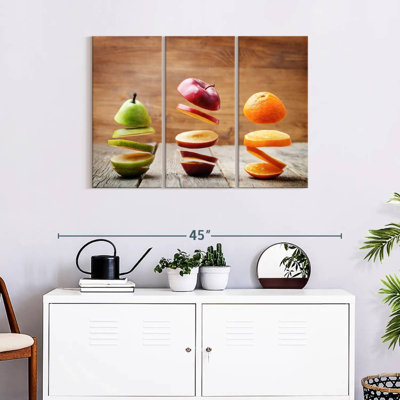 " Sliced Fruits " 3 - Pieces