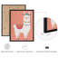 Ensemble d'art mural encadré Boho Llama-119346969-119346967