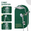 Adjustable 8" High Pressure Dual Shower Head with 9-Spray Handheld Shower-119478408
