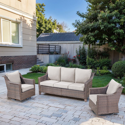 Tya 5 - Person Outdoor Conversation Furniture Set Seating Group With Cushions