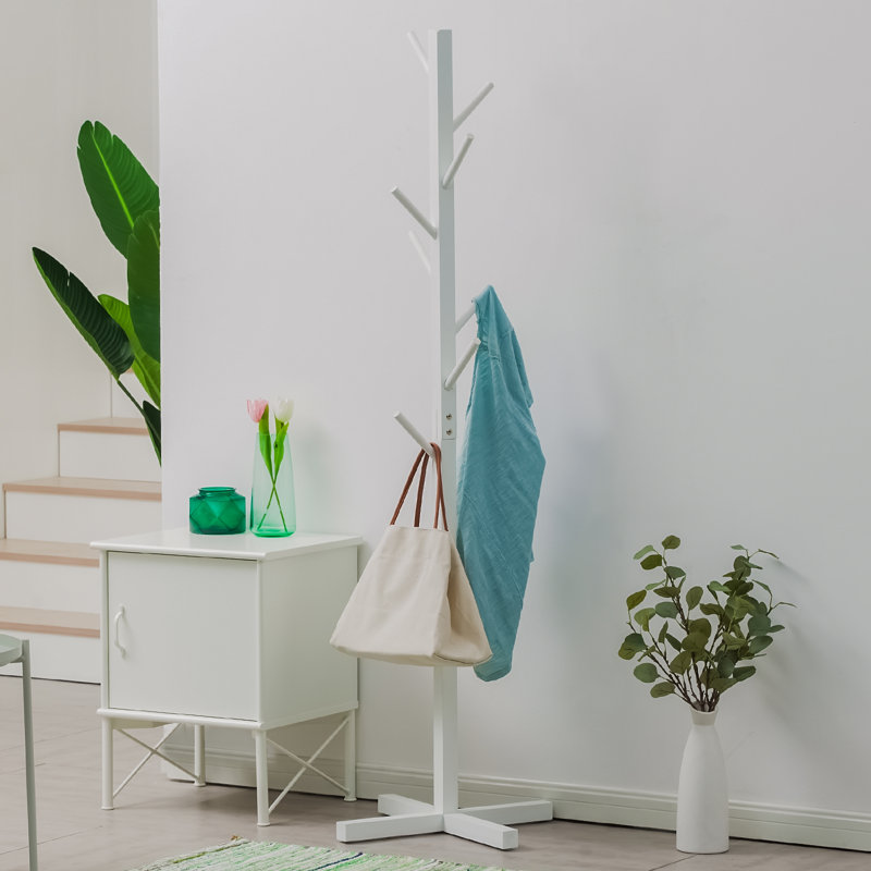 Portemanteau autoportant moderne Aldie, Blanc