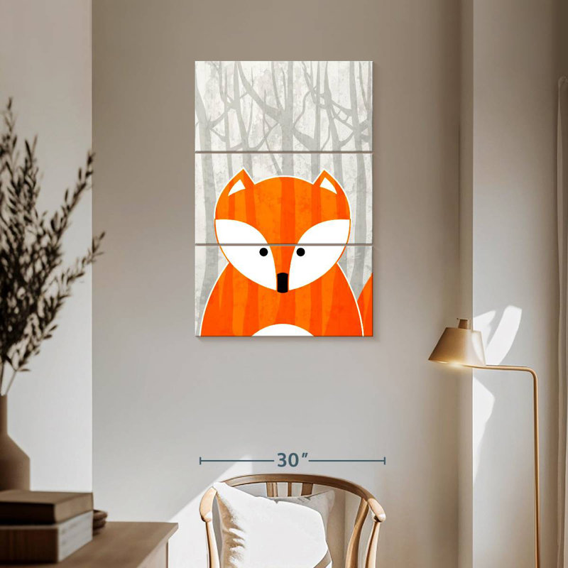 Brampt Woodland Fox, 57" H x 36" W