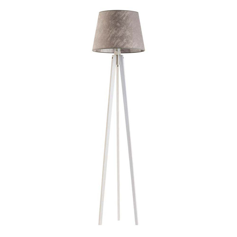 Araby 158cm Tripod Floor Lamp, White, Brown