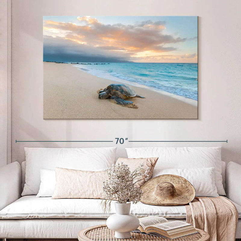 Turtle Sunset, 34" H x 51" W
