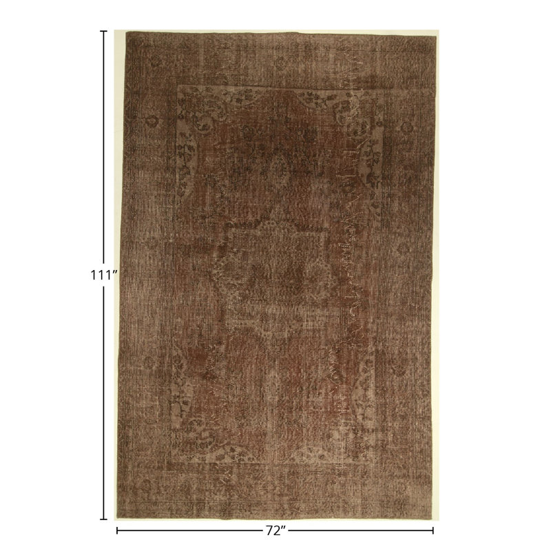 Handmade Cotton and Wool Abstract Area Rug