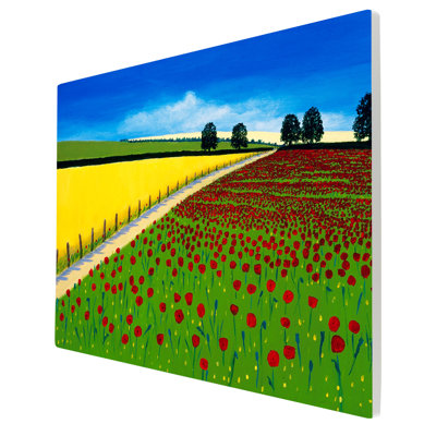 C.ELLIS Farmhouse Plants & Flowers Wall Decor on Ceramic