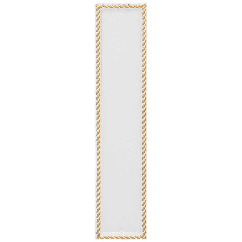 Plaque d'adresse murale Franklin, Chocolat / Argent