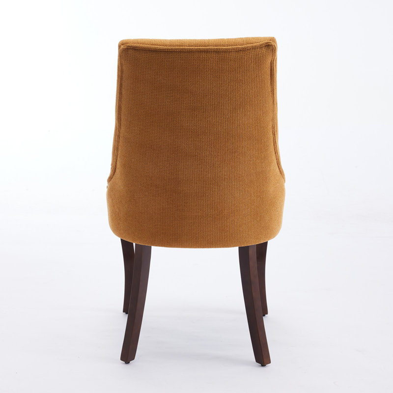 Chaise d'appoint, Velours jaune