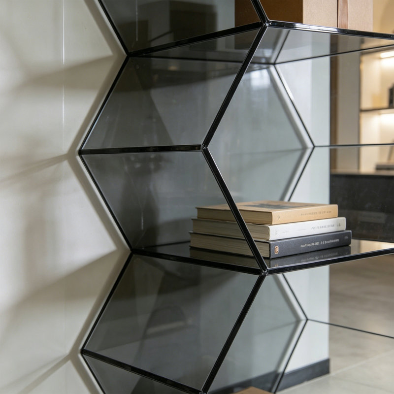 Simple and Creative Acrylic Bookcase, (4 Shelves) 55.12"H x 23.62"W x 9.84"D