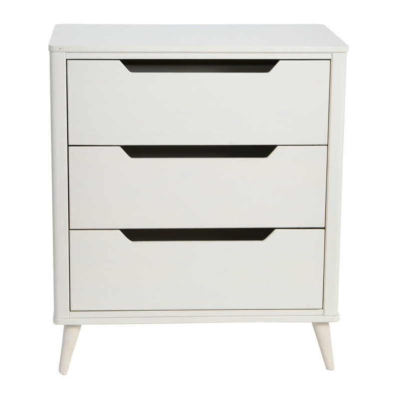Commode 3 tiroirs Yume, Blanc