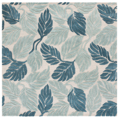 Jardin Hand Tufted Wool; Cotton Floral Indoor Rug