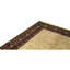 Tapis brun / beige de haute qualité noué à la main de conception unique