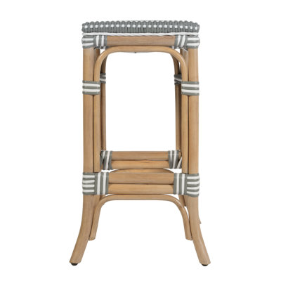 Laguna 24.5 in. Seat Height Rattan Counter Stool