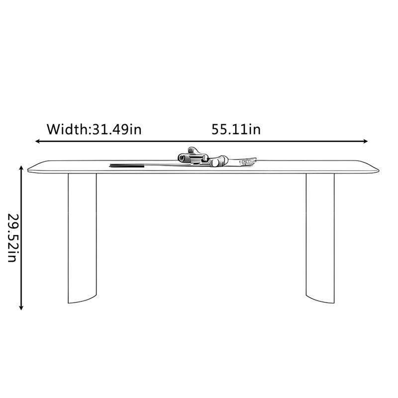 Tylene, 29.52"H x 55.11"L x 31.49"W