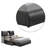 Jodok Vegan Leather Bookcase Storage Bed