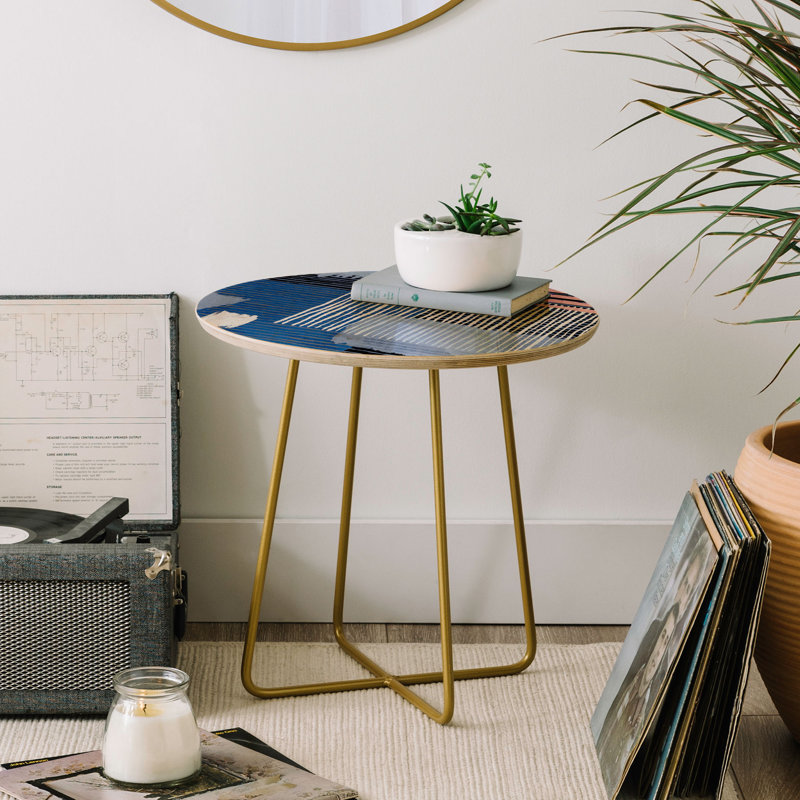 Solid Wood Top End Table