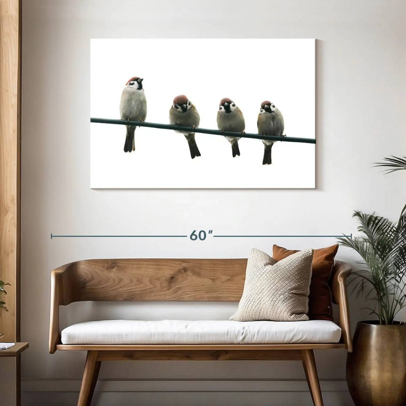 Brampt Friendly Little Birds, 30" H x 45" W