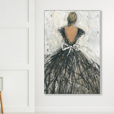 " Fashion And Glam Midnight Glam I, Modern & Contemporary Black "