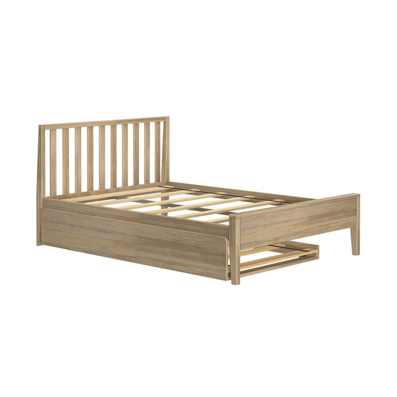 Brubaker Kids Platform with Trundle, Full, Blonde