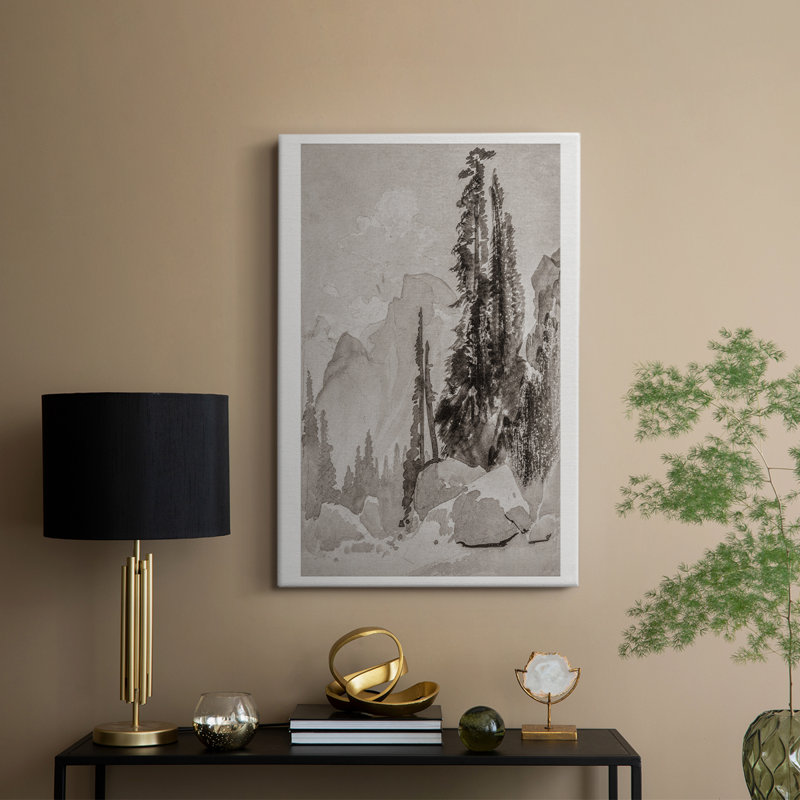 Paysage rétro CCxxxi - galerie enveloppée de cavas, H 36 po x l 24 po