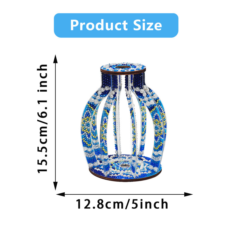 DIY Diamond Painting Vase Kit