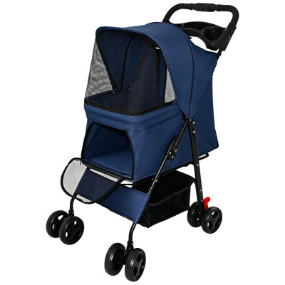 Foldable Pet Stroller for Small Dogs and Cats