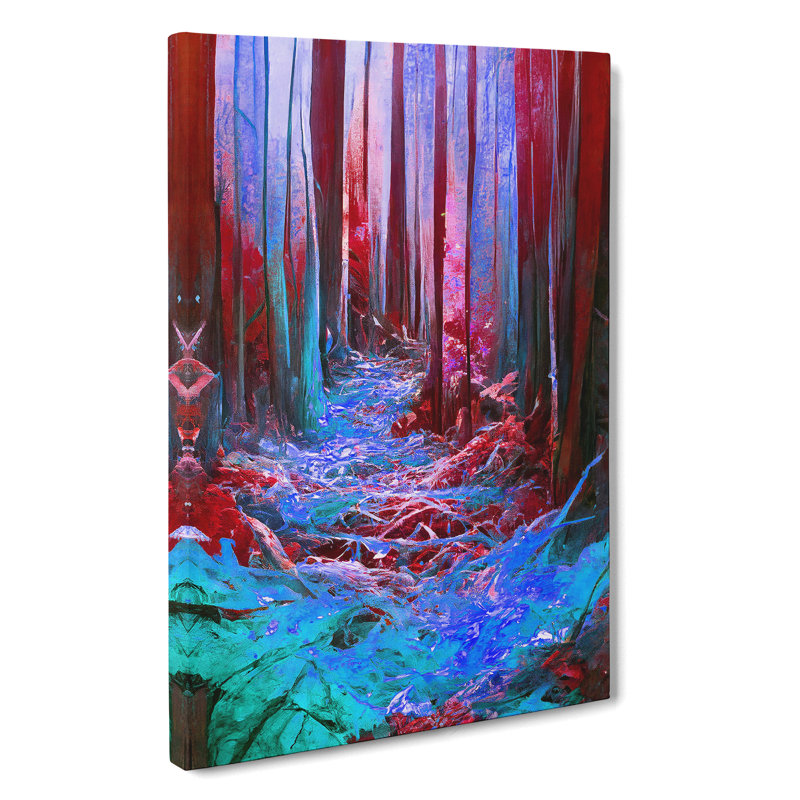 Abstract Forest No.3 - Wrapped Canvas, 50cm H x 35cm W x 3cm D