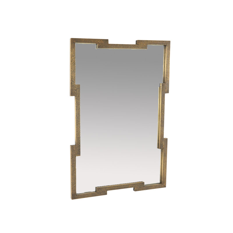 Creedence Rectangle Brass Mirror
