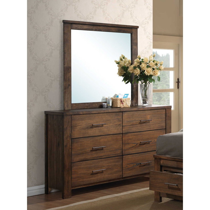 Commode double 6 tiroirs avec miroir Dietz
