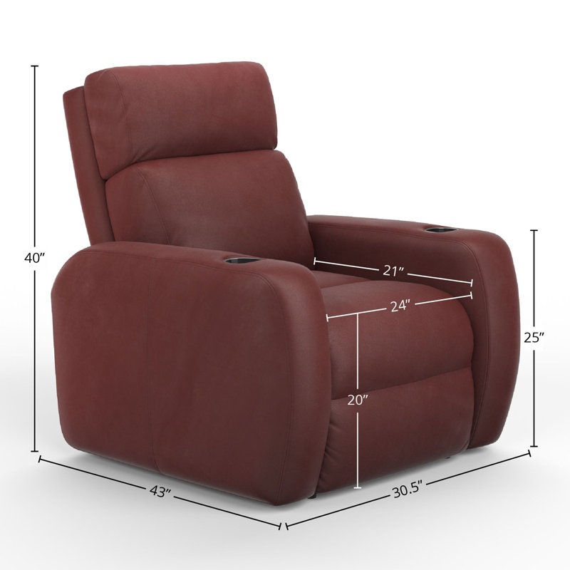 Leather Recliner, Cetus Fire
