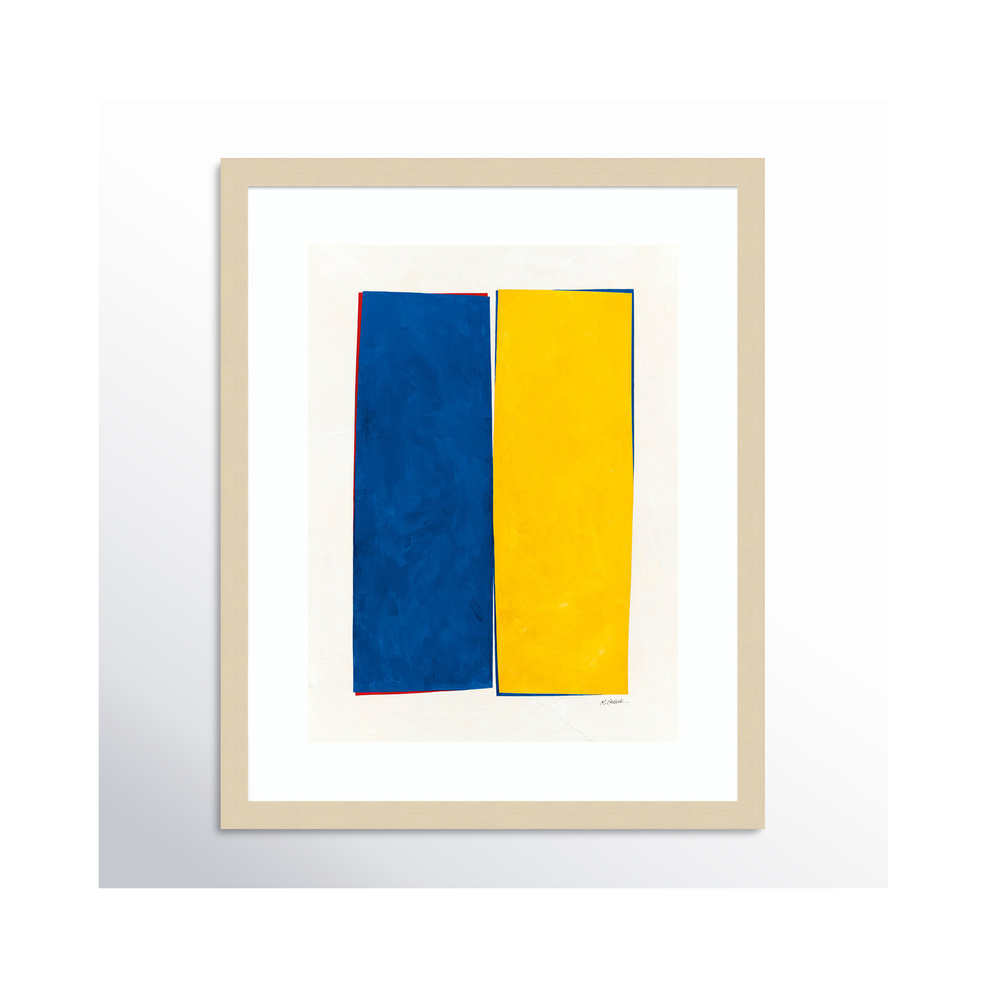 Monolithic I Wood Framed Wall Art Print, 21" H x 17" W, Brown Framed