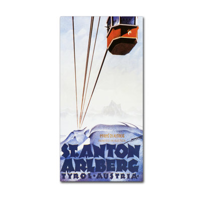 «Autriche Ski» par Vintage Apple Collection - publicité sur toile