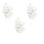 Silver Glitter Leaf Spray