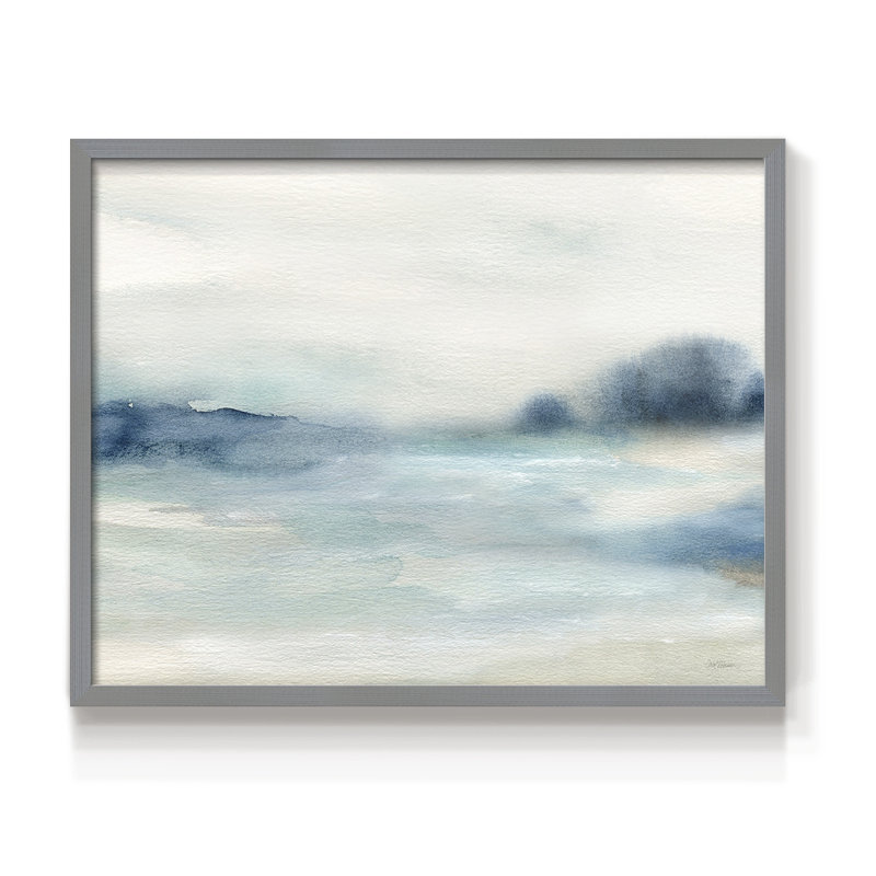 Simply Soft Morning -Framed Print - Restickable, H 22 po x l 28 po, Gris