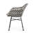 Black Patio Seat : Woven Finish, Faux And Metal Modern Dining Chair: Design. Frame, Black. 23.96"d X 25"w 31.5"h, 10.86 Lb