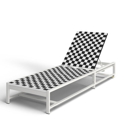 Bosley 27'' Outdoor Steel Chaise Lounge