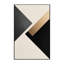 Tapis beige doux et moelleux à motif géométrique minimaliste Ealey-126708541
