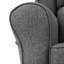 Chaise berçante Fabien en tissu gris