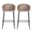 Ensemble de tabourets de bar d'extérieur en métal avec design tout-en-un et repose-pieds intégré-668896024