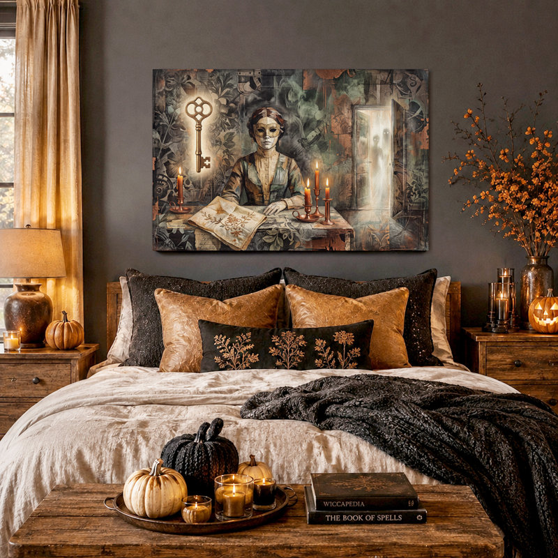 Art mural sur toile Masque, H 18 po x l 24 po