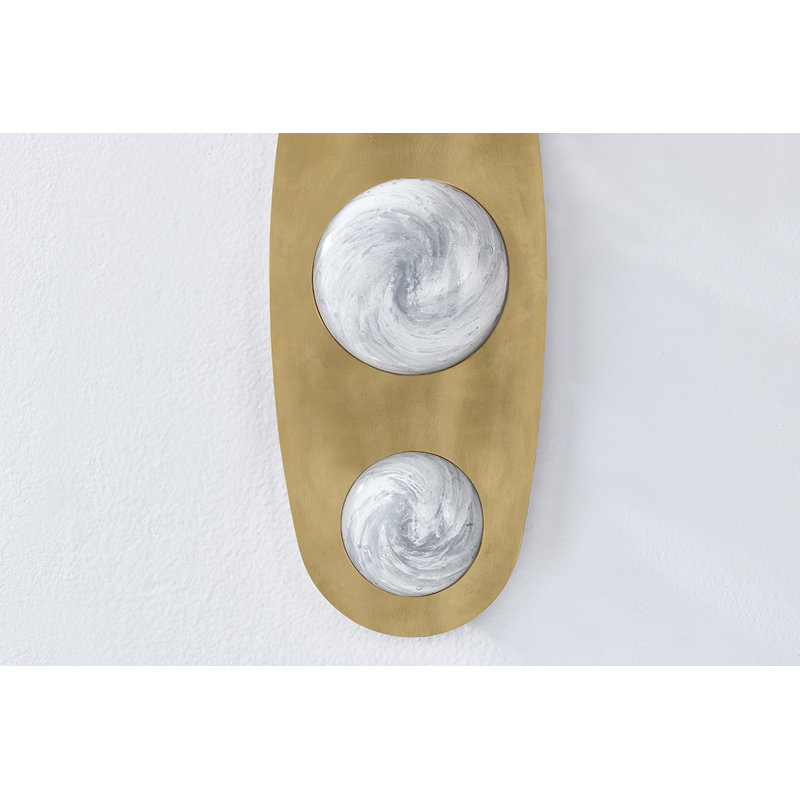 BEZEL Light Integrated LED Wall Sconce by Noz Nozawa for Corbett Lighting, 18" H x 7 " W x 2.5" D